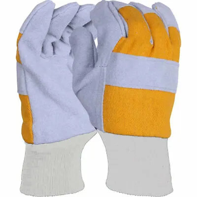 Extra Strong Canadian Rigger Leather Gloves Industrial Builders Gardening Work • £89.99