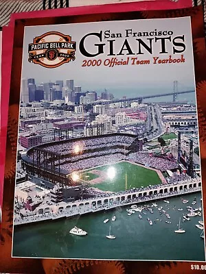San Francisco Giants 2000 Official Team Yearbook MLB Pac Bell Park • $15.99