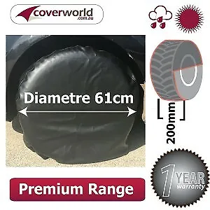 RV / Caravan Ground Wheel Cover / Tyre Cover - 61cm (Set Of 2) • $52.95