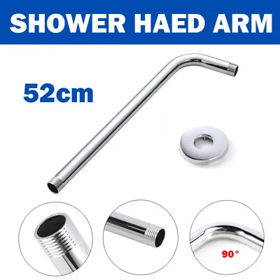 $11.59 • Buy 52CM Wall Mount Shower Head Extension Pipe Long Stainless Steel Arm Bathroom 20 