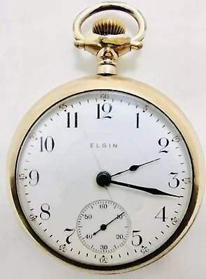 Vintage 1925 Elgin 17 Jewels B & B Royal 20 Year Case Openface Pocket Watch  • $49.99