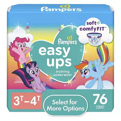 Easy Ups My Little Pony Training Pants Toddler Girls 3T/4T 76 Ct  • $27.03