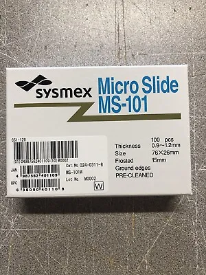 Sysmex MS-101 Micro Slide 76x26mm 15mm 100 Pcs • $13.59