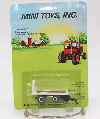 Mini Toys Inc White Hay Wagon 1/64 Sealed Package • $9.50