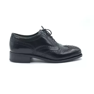 Florsheim Mens Lexington Wingtip Oxford Dress Shoes Black Leather Almond Toe 7D • $19.99