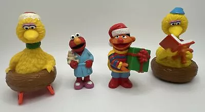 4 Rare Vintage Applause Sesame Street Bedtime Christmas Muppets PVC Figures • $8