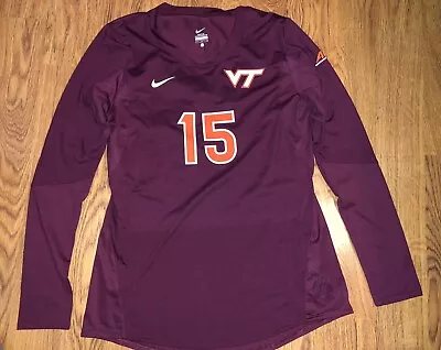 Nike Virginia Tech Hokies #15 Game Worn Womens Volleyball Jersey • $19.99