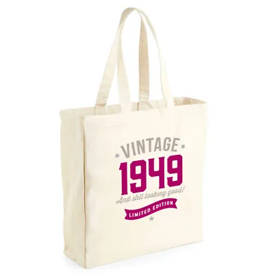 65th Birthday Gift Idea For Her Women Lady Shopping Bag Present Tote 65 • £12.95