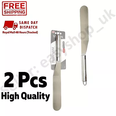 2 X Premium Stainless Steel Spatula Palette Knife 30cm Cake Decorating Tool 5553 • £5.99