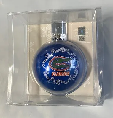 Florida Gators Christmas Tree Holiday Ornament New Candy Cane - Logo Glass Ball • $10.75