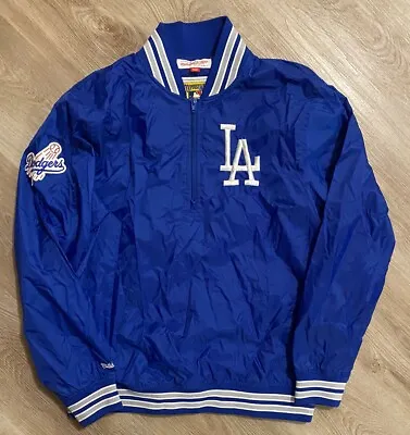 Unisex Los Angeles Dodgers Mitchell And Ness Pullover Quarter Zip Jacket. Size M • $59.99