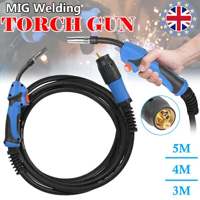 MAG/MIG Welding Torch MB15AK Euro Connector 3/4/5M Gun Gas Conversion For Welder • £25.99