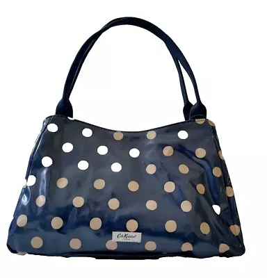 Cath Kidston Retro Ditsy The New Day Bag Button Spot Navy • £35.99