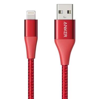 $39.95 • Buy Anker PowerLine+ II Power Cable USB-A To Lightning (0.9m) Red
