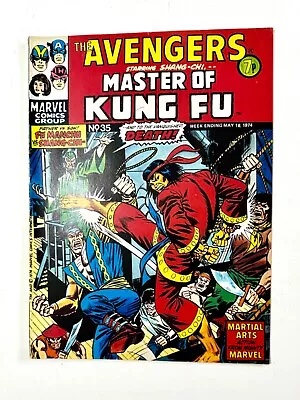 Vintage Marvel Comic - The Avengers - Master Of Kung Fu - May. 1974  No. 35 • £4.99