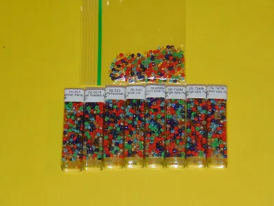 Matsuno 6/0 Seed Mixed Bead Variety Lot Of 8 - 229.6 Grams NOS • $54.49