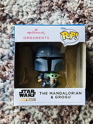 Star Wars The Mandalorian Grogu Hallmark Funko Pop Ornament Christmas Baby Yoda • $9.74