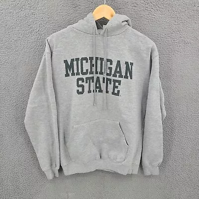VTG Michigan State University Hoodie Mens Large Gray Pullover Spartans Y2K • $19.88