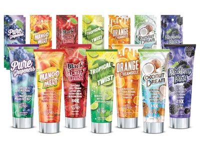 £18.99 • Buy Fiesta Sun Fruity Scentsations Sunbed Tanning Lotion Cream Bottles & Sachets