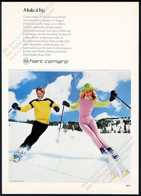 1971 Hart Skis Corky Fowler Suzy Chaffee Photo Hart Camaro Ski Vintage Print Ad • $9.99