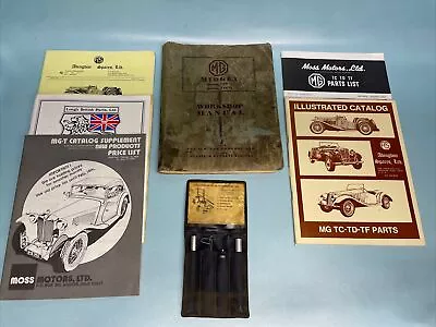 Vintage MG Midget TD And TF Service Workshop Manual Book + Parts Books LOT • $59.99