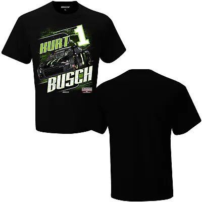 Kurt Busch 2020 Checkered Flag Sports #1 Monster Energy Camber Tee FREE SHIP! • $29.99