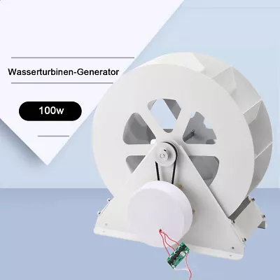 100W Water Turbine Generator Hydroelectric Generator Outdoor Wind & Water Wheel • $219