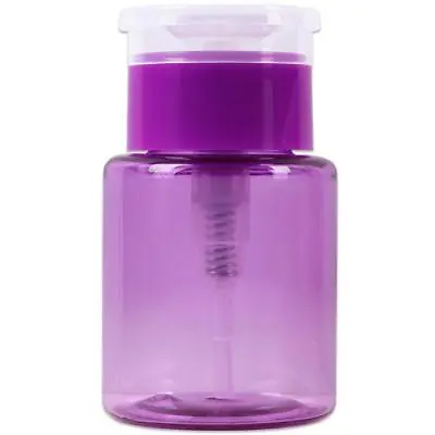 PANA 3oz Purple Plastic Push Down Liquid Pump Dispenser Bottle With Flip Top Cap • $5.89