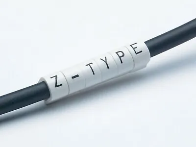 £7.32 • Buy Critchley Z-Type Cable Wire Markers 0-9 Black On White Size 7 - Dia 2.0-3.2mm