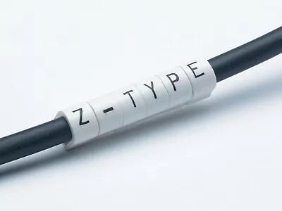 £7.32 • Buy Critchley Z-Type Cable Wire Markers 0-9 Black On White Size 7 - Dia 2.0-3.2mm