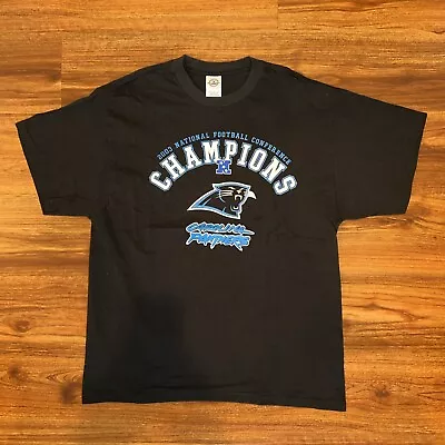 2003 Carolina Panthers NFC Conference Champions T Shirt NFL Black XL Vintage • $29.99