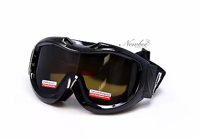 Men Snow Ski Goggles Black Frame Brown Lens Anti Fog Dual Lens Pouch Included!!! • $21.99