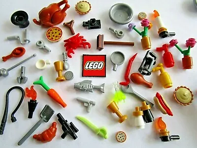 £2.89 • Buy Lego Accessories For Minifigures NEW Food, Ice Cream Pizza Coffee Mugs Turkey