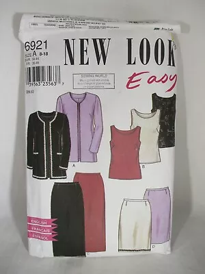 New Look Easy - Sewing Pattern 6921 Sizes 8 - 18. Camisole Jackets And 2 Skirts • £3