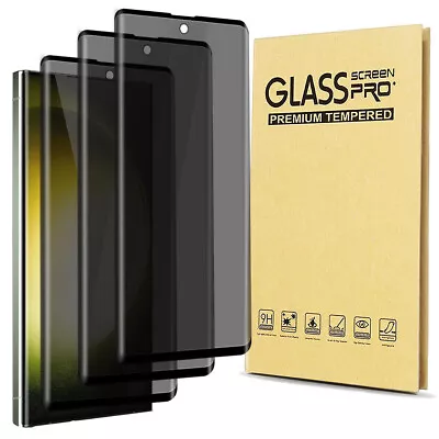 3-Pack Privacy Tempered Glass Screen Protector For Samsung S24 Ultra S23 S22 S21 • $19.99