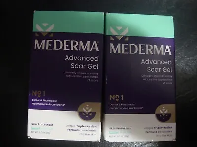 2 Mederma Advanced Scar Gel Unique Triple-Action 0.7oz./20g New In Box • $15