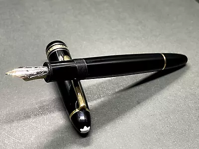 [Near MINT] MONTBLANC MEISTERSTUCK LeGrand Black Fountain Pen Gold 14K NIB/M • $400