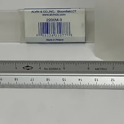 Alvin Aluminum Triangular Scale Ruler No. 2200m-3 Metric Vintage Architect • $15.99