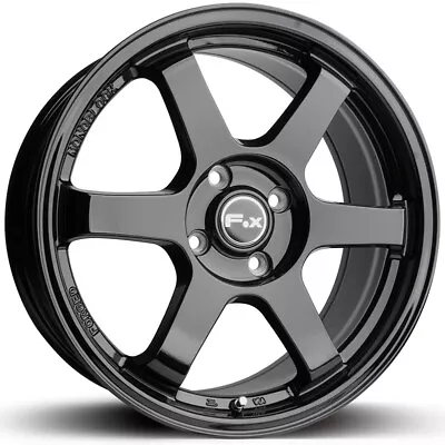 Alloy Wheels 17  Fox PF1 Black Gloss For Mazda Tribute [Mk2] 08-16 • $719.90