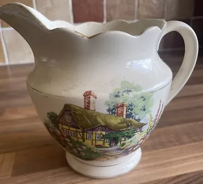 Vintage Falcon Ware Jug Cottage Design Large Jug • £20