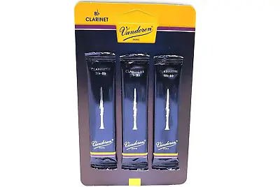 Vandoren Bb Clarinet Traditional Reeds - 3 Card • $16.99