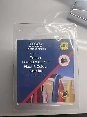 Tesco Canon 510 Black PG-510 + Canon 511 Colour CL-511 Inkjet Cartridges • £15