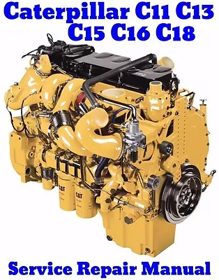 $19.95 • Buy BEST Caterpillar C11 C13 C15 C16 C18 CAT ACERT Engine Service Repair Manual USB