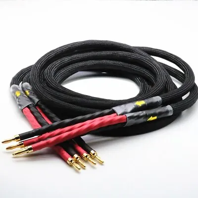 Pair Western Electric Speaker Cable HIFI Audiophile Cable Banana To Banana Plugs • $94.25