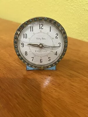 Vintage Blue Westclox Baby Ben Alarm Clock • $7.99