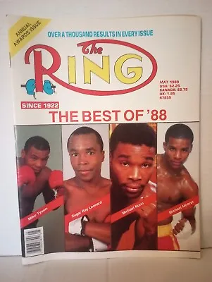 $14.99 • Buy The Ring Boxing Magazine May 1989 Best Of 88 Mike Tyson Sugar Ray Leonard Vtg