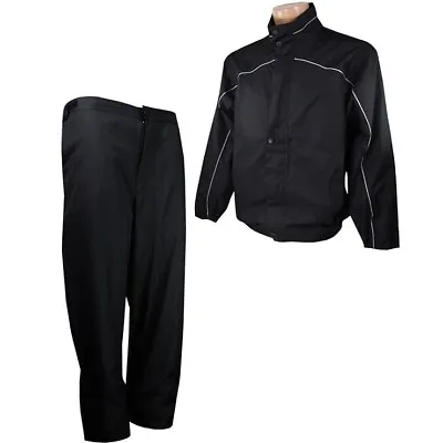 Firethorn Rain Suit - Golf Gear Rain Suit With Jacket And Pants - BLACK - SMALL • $44.95