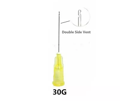 Dental Disposable Endo Irrigation Needle Syringe Tips 30G 2-Side Hole 100pcs • $13.99