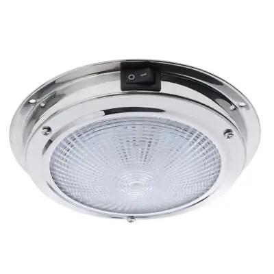 Stainless Steel Marine Boat LED Ceiling Cabin Dome Interior Light 12V • £23.59