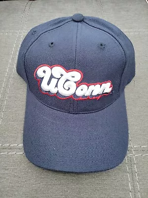 UConn Hat Snapback Huskies Top Of The World Dark Blue Old School Lettering • $18.95